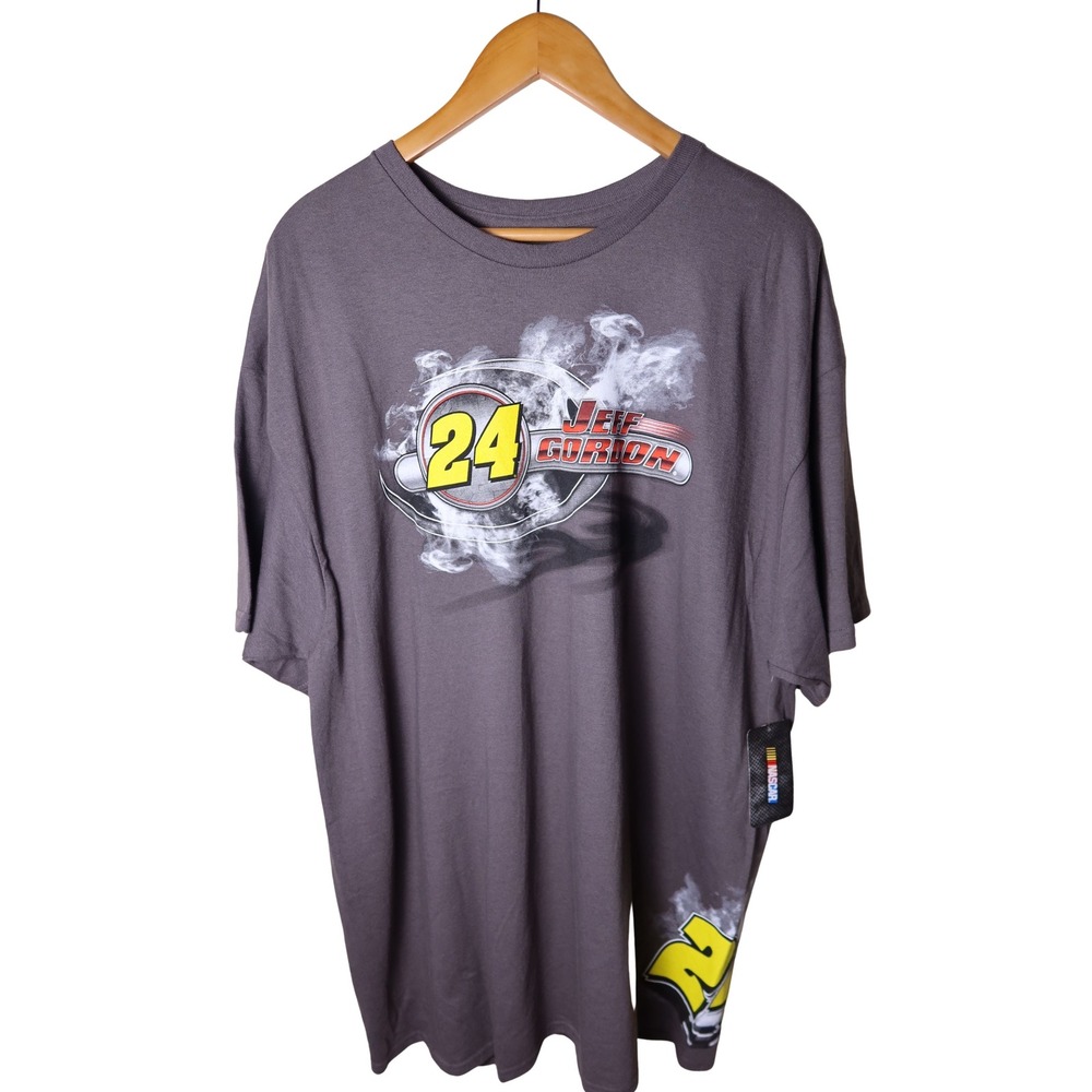 NASCAR Jeff Gordon 24 Hendrick Motorsports Graphic T-Shirt Gray NWT Size XXL